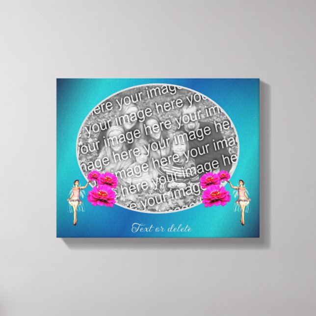 Mjölk- och blomsterPersonlig Lägg till ditt eget f Canvastryck (Framsida)