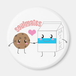 Mjölk och Cookie 2 Inch Round Magnet