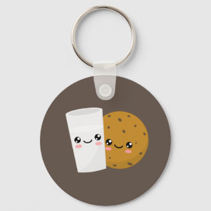 Mjölk och cookie nyckelring