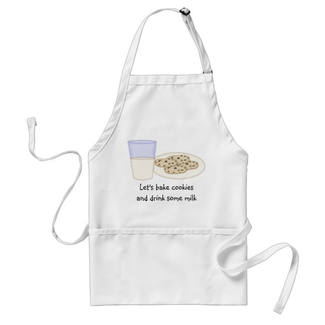 Mjölk och Cookies Apron Förkläde (Framsidan)