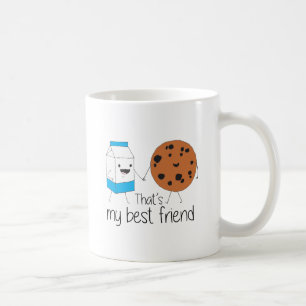 Mjölk och Cookies Best Friends BFF Vänskap Art Kaffemugg