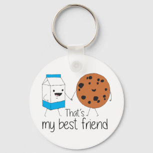 Mjölk och Cookies Best Friends BFF Vänskap Art Nyckelring