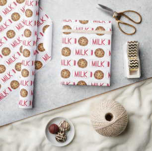 Mjölk och Cookies Chocolate Chip Cookie Milkman Presentpapper