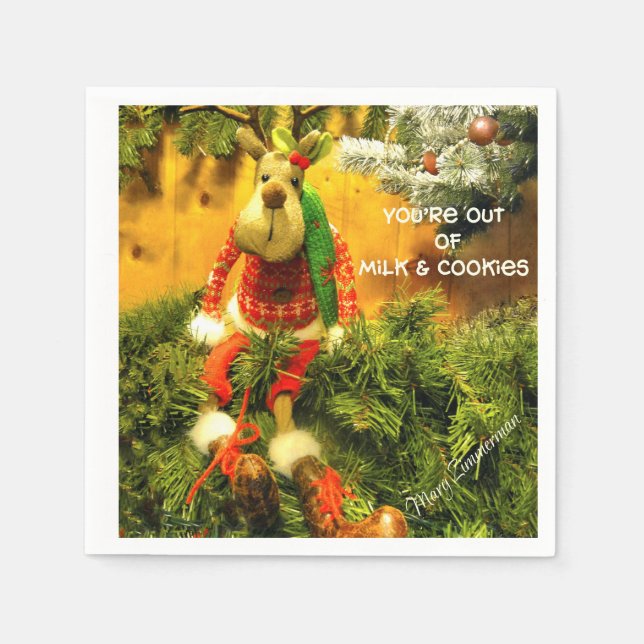 "Mjölk och Cookies"-cocktail Pappersservett (Framsidan)