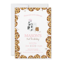 Mjölk och Cookies crumb rosa Födelsedagsfest