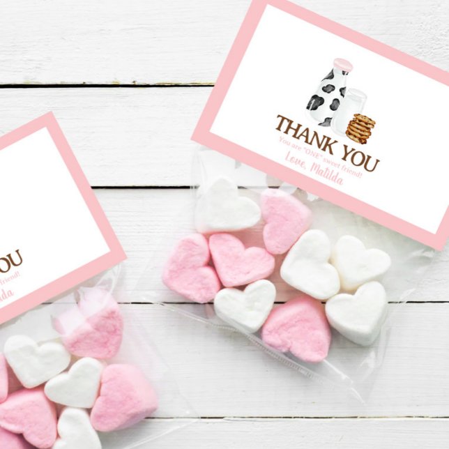 Mjölk och Cookies Födelsedagsfest faver behandlar  Visitkort (Skapare uppladdad)