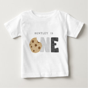 Mjölk och Cookies första födelsedag Baby T-Shirt