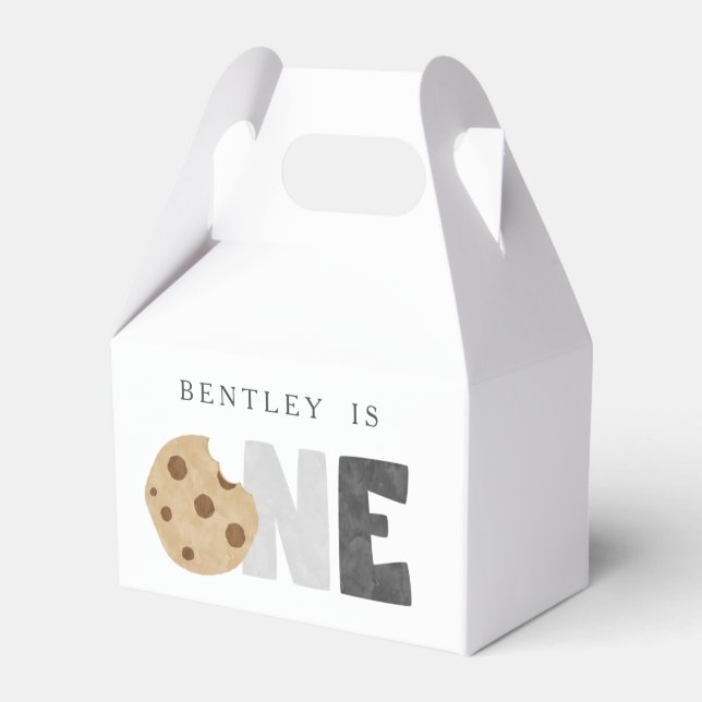 Mjölk och Cookies första födelsedag Presentaskar (Framsidan Sidan)