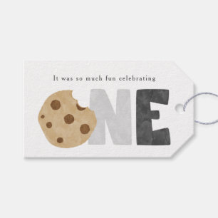 Mjölk och Cookies första födelsedag Presentetikett