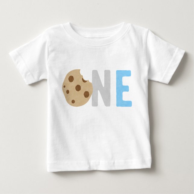 Mjölk och Cookies första födelsedag T Shirt (Framsida)