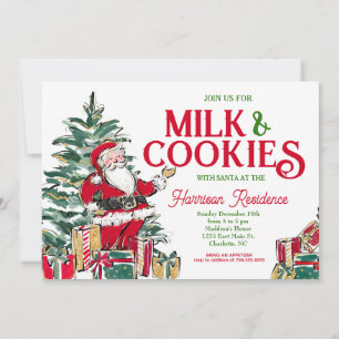 Mjölk och Cookies-julen Inbjudan