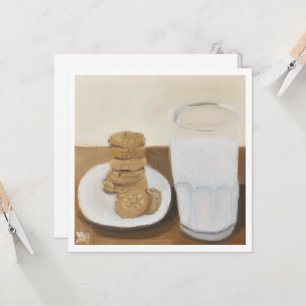 Mjölk och Cookies Kort