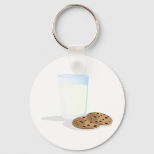 Mjölk och cookies nyckelring