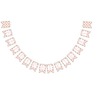 Mjölk och Cookies Rosa Birthday Vimplar