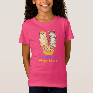 Mjölk och flingor Glad dans med kattungar T Shirt