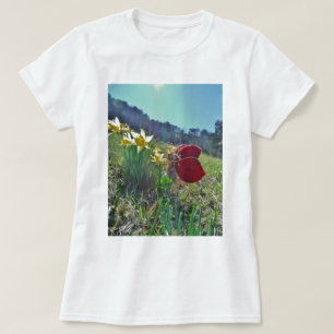 Mjölk och gula blommor tröja