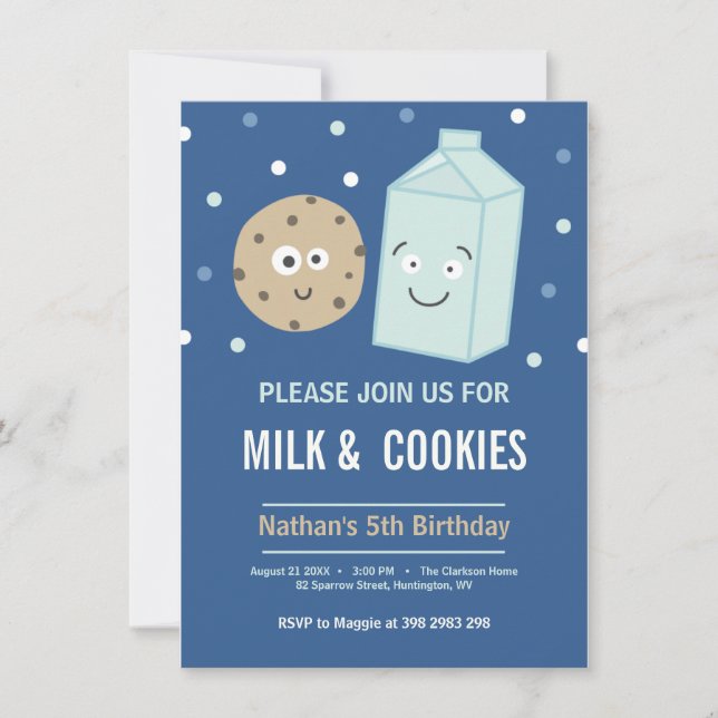 Mjölk och inbjudningar till festfest för efterfölj (Framsida)