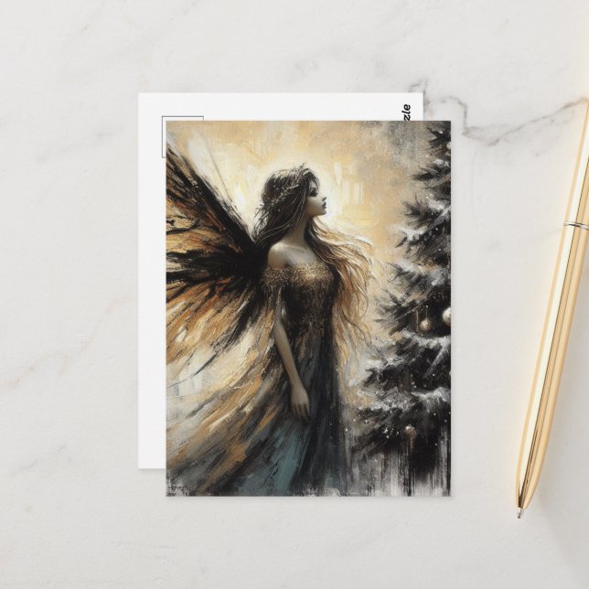 Mjölk och Julgran Vykort (Fram/Back In Situ)