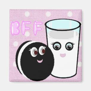 Mjölk och kaka BFF för Kawaii bästa vänför ev Magnet
