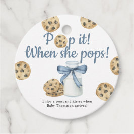 Mjölk och kakor! När hon kommer Gåvor Etiketter