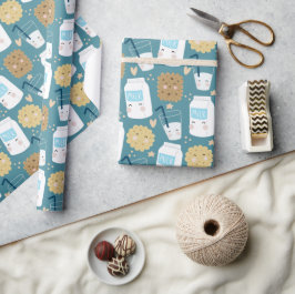 Mjölk och kakor presentpapper