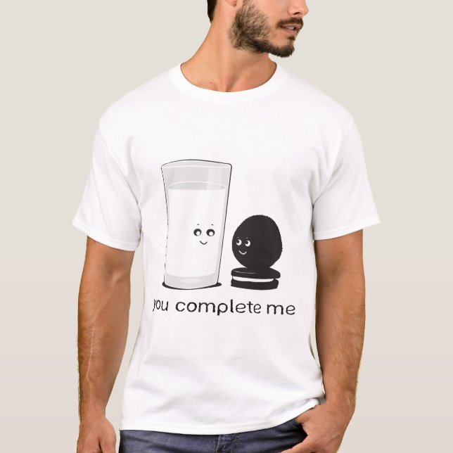 Mjölk och kakor t-shirt (Framsida)