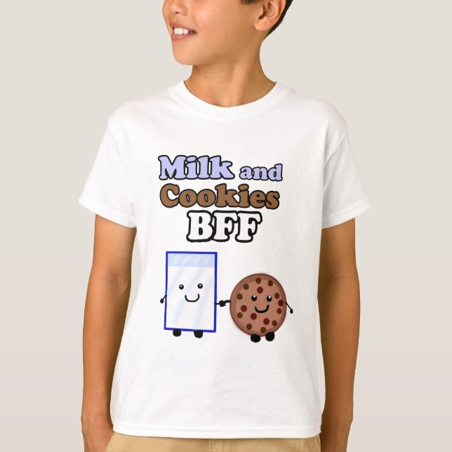 Mjölk och skjorta för kakor BFF T Shirt (Framsida)