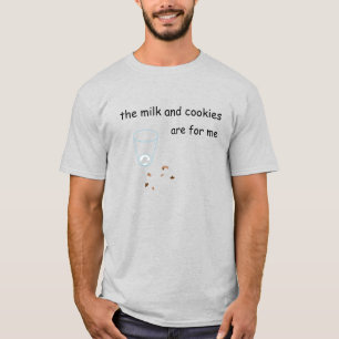 Mjölk och skjorta med kakelsmulor t shirt