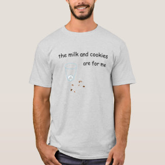 Mjölk och skjorta med kakelsmulor t shirt