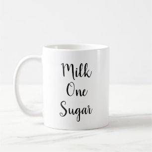 Mjölk One Sugar   Kaffe älskare mugg