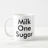 Mjölk One Sugar | Office Tea och Coffee älskare mu