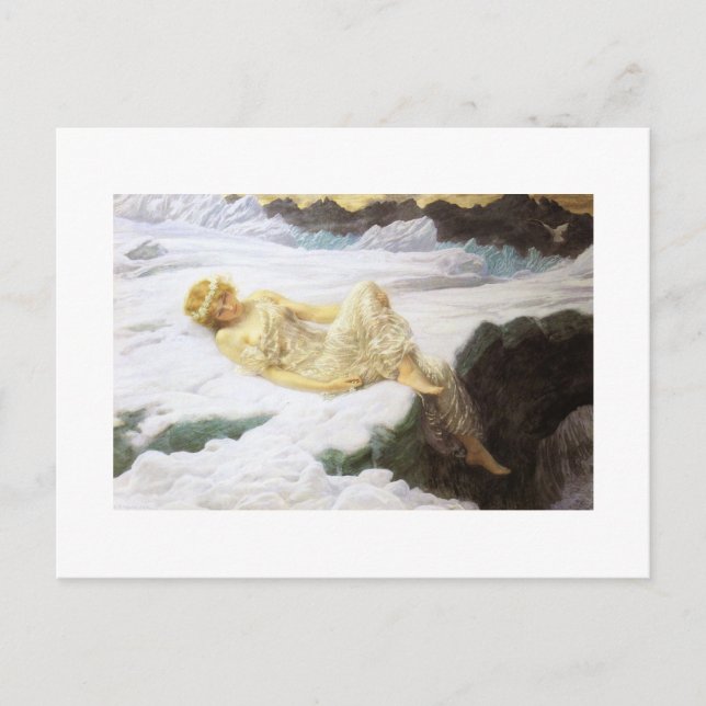 Mjölk på Snowy Mountaintop Vykort (Framsida)