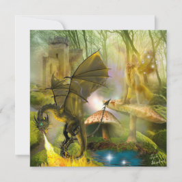 Mjölk på svamp- och Fantasy Dragon