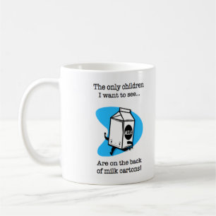 Mjölk paketerar barn kaffemugg
