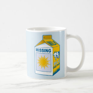 Mjölk paketerar den saknade solen kaffemugg