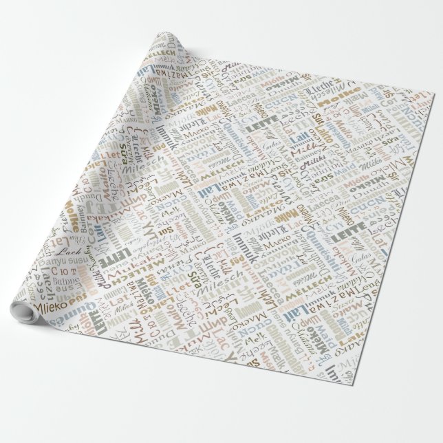 Mjölk Presentpapper (Utrullad)