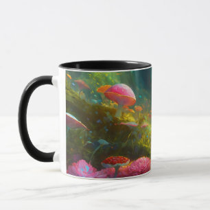 Mjölk ring i svampar på klassisk Mugg
