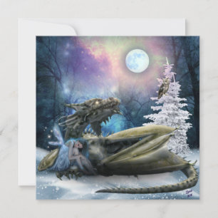 Mjölk Säker med Dragon Julkort
