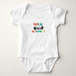 Mjölk sedan Burpees helkroppsbody T Shirt