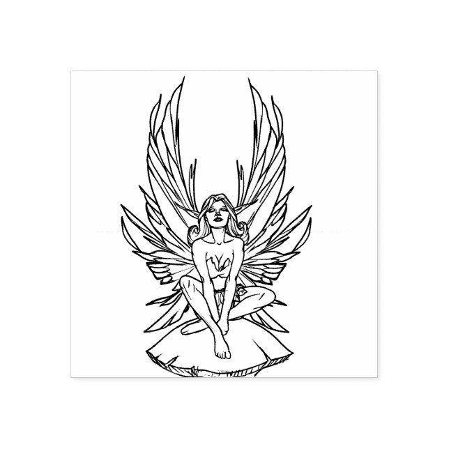 Mjölk sitta på en svamp stämpel (Tryck)