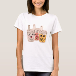 Mjölk Tea Bursting Popping Bubble Boba Anime T Shirt