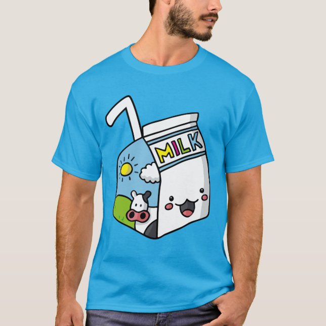 Mjölk Tetra Pak T Shirt (Framsida)