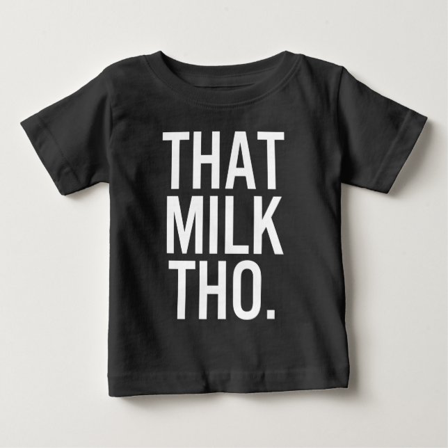 Mjölk Tho Black Baby Shirt Tröja (Framsida)