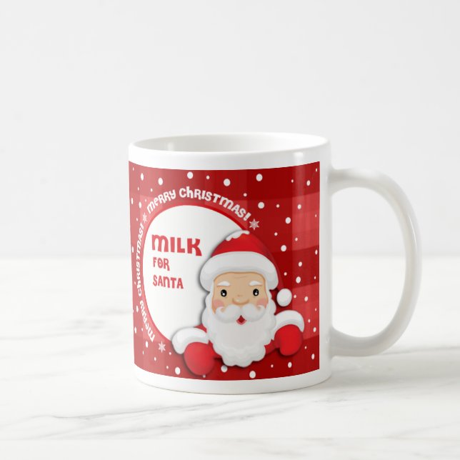 Mjölk till Santa. Julgåva Kaffemugg (Höger)