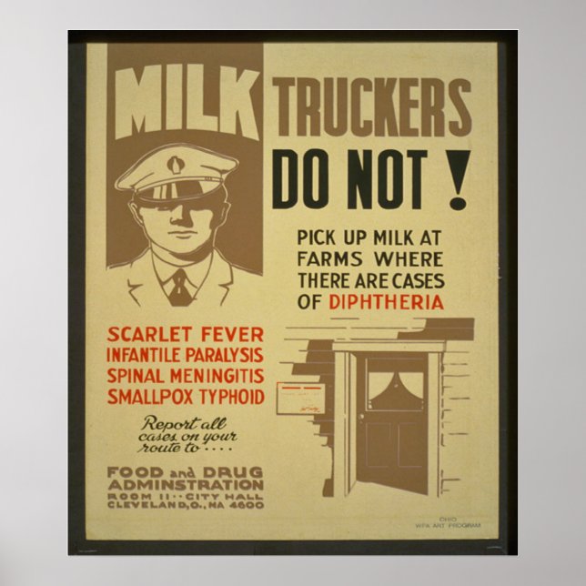 Mjölk Truckers Poster (Framsidan)