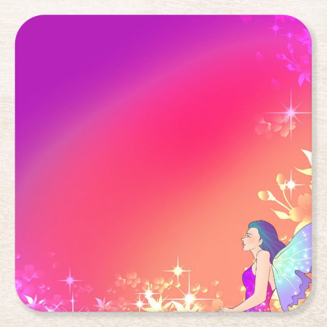 Mjölk Underlägg Papper Kvadrat (Framsidan)