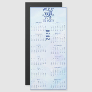 Mjölka Det För Allt Det Är Värt 2026 Blå Kalender