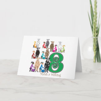 Mjölka för 8 Maids Helgkort