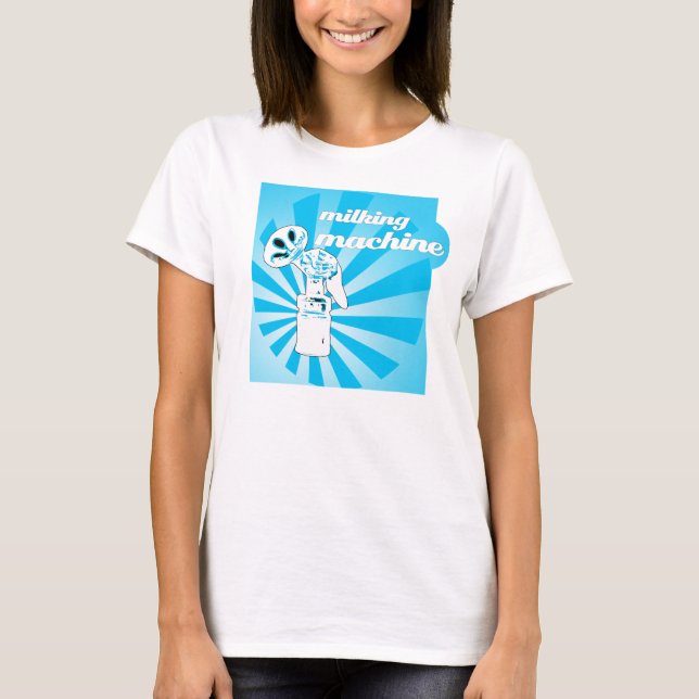 mjölka maskinen tee shirt (Framsida)