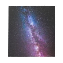 Mjölkaktig väg ljusa färger anteckningsblock